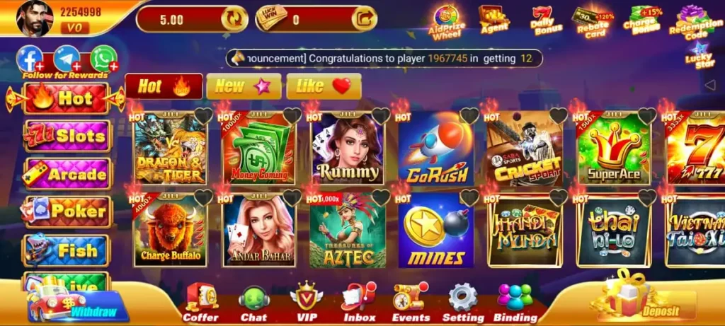 lucky win game casino